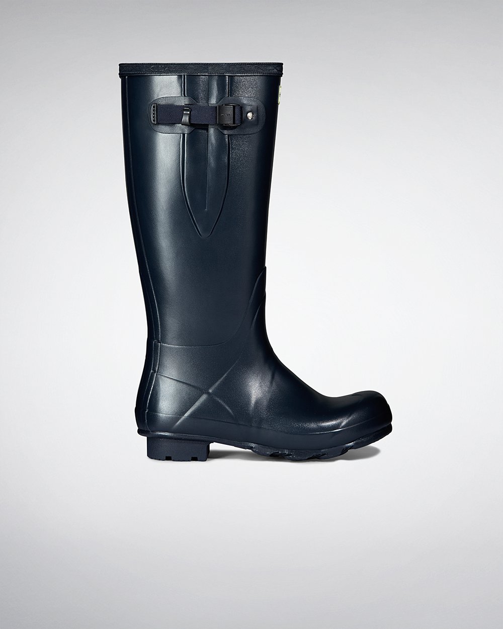 Galochas Altas Hunter Homem Azul Marinho - Norris Field Side Adjustable - 49FZIHMXJ